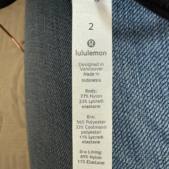 Lululemon Free To Be Tank Everlux | Size 2 | Black - Picture 9 of 9